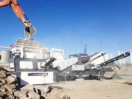 鄭州色多多免费视频輪胎式移動（dòng）破碎篩分一體車（chē）即（jí）將服務於廊坊建（jiàn）築固廢資源化項目