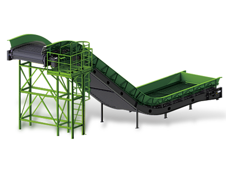 裝修裝潢垃圾處理的前（qián）端給料設備為什麽要選擇中型板（bǎn）喂（wèi）機?