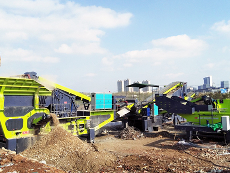 建築垃（lā）圾專用移動破碎站——建築垃圾再利用